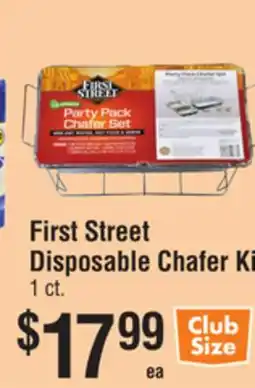 Smart & Final First Street Disposable Chafer Kit offer