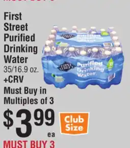 Smart & Final First Street Purified Drinking Water offer