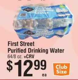 Smart & Final First Street Purified Drinking Water offer