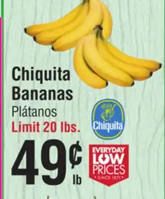 Smart & Final Chiquita Bananas offer