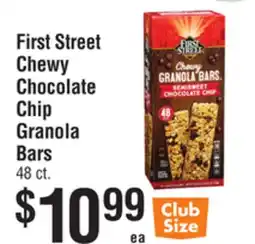 Smart & Final First Street Chewy Chocolate Chip Granola Bars offer
