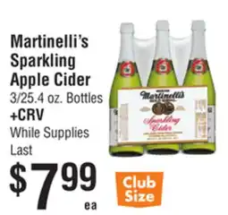Smart & Final Martinelli's Sparkling Apple Cider offer