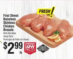 Smart & Final First Street Boneless Skinless Chicken Breasts offer