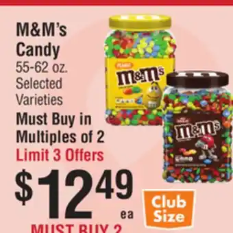 Smart & Final M&M's Candy offer