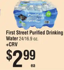 Smart & Final First Street Purified Drinking Water offer