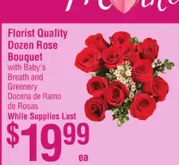 Smart & Final Florist Quality Dozen Rose Bouquet offer