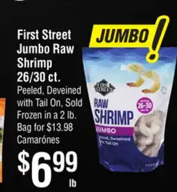Smart & Final First Street Jumbo Raw Shrimp 26/30 ct offer