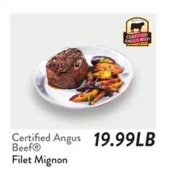 Fresh Thyme Certified Angus Beef Filet Mignon offer