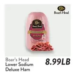 Fresh Thyme Boar's Head Lower Sodium Deluxe Ham offer