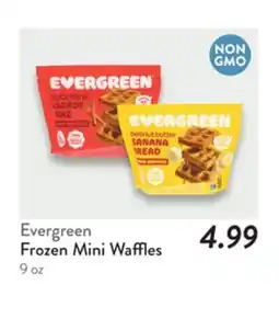 Fresh Thyme Evergreen Frozen Mini Waffles offer