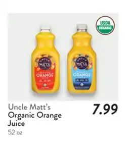 Fresh Thyme Uncle Matt's Organic Orange Juice offer