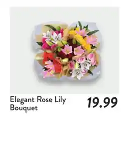 Fresh Thyme Elegant Rose Lily Bouquet offer