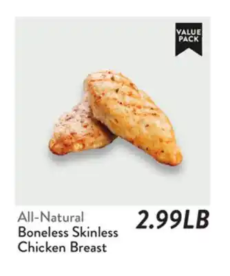 Fresh Thyme Boneless Skinless Chicken Breast offer