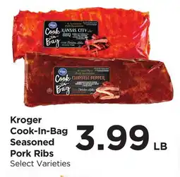 Food 4 Less Kroger Cook-In-Bag Seasoned Pork Ribs offer