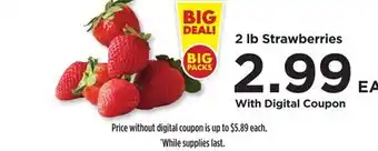 Food 4 Less 2 lb Strawberries offer