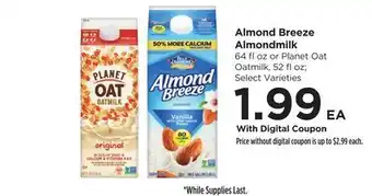 Food 4 Less Almond Breeze Almondmilk offer