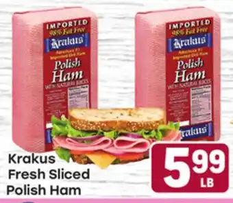 Tony’s Fresh Market Krakus Sliced Fresh Polish Ham offer