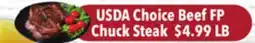 Tony’s Fresh Market USDA Choice Beef FP Chuck Steak offer
