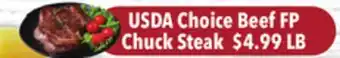 Tony’s Fresh Market USDA Choice Beef FP Chuck Steak offer