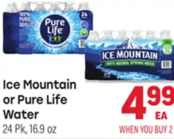 Tony’s Fresh Market Ice Mountain or Pure Life or Pure Life Water offer