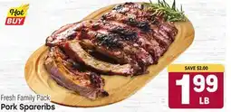 Tony’s Fresh Market Pork Spareribs offer