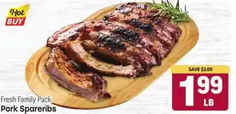 Tony’s Fresh Market Pork Spareribs offer