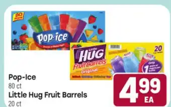 Tony’s Fresh Market Pop-Ice 80 ct, Little Hug Fruit Barrels 20 ct offer