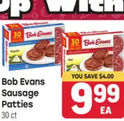 Tony’s Fresh Market Bob Evans Sausage Patties offer