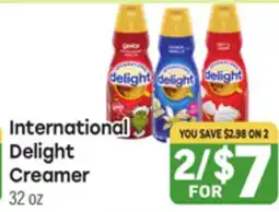 Tony’s Fresh Market International Delight Creamer offer