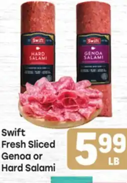 Tony’s Fresh Market Swift Fresh Sliced Genoa or Hard Salami offer