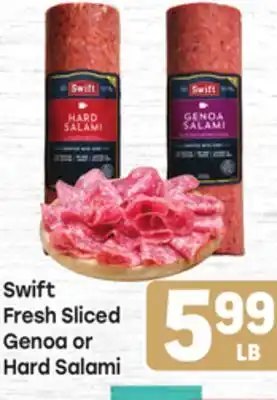Tony’s Fresh Market Swift Fresh Sliced Genoa or Hard Salami offer