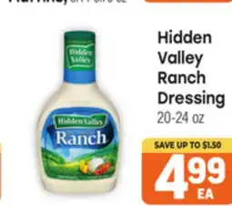Tony’s Fresh Market Hidden Valley Ranch Dressing offer