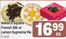 Tony’s Fresh Market Baker's Square French Silk or Lemon Supreme Pie offer