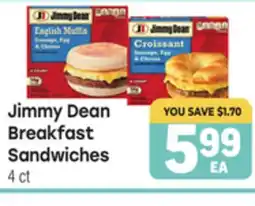 Tony’s Fresh Market Jimmy Dean Breakfast Breakfast Sandwiches offer