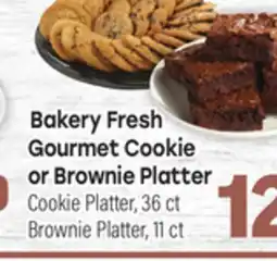 Tony’s Fresh Market Bakery Fresh Gourmet Cookie or Brownie Platter offer