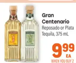 Tony’s Fresh Market Gran Centenario Reposado or Plata Tequila offer