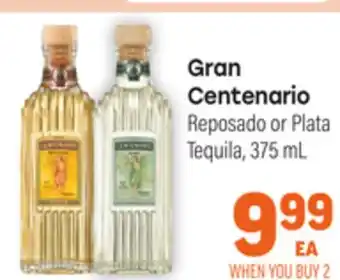 Tony’s Fresh Market Gran Centenario Reposado or Plata Tequila offer