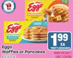 Tony’s Fresh Market Eggo Waffles or Pancakes offer