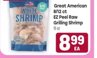 Tony’s Fresh Market Great American 8/12 ct EZ Peel Raw Grilling Shrimp offer