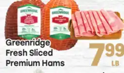 Tony’s Fresh Market Greenridge Fresh Sliced Fresh Sliced Premium Hams offer