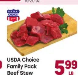 Tony’s Fresh Market USDA Choice Beef Stew Family Pack Beef Stew offer