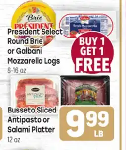 Tony’s Fresh Market Busseto Sliced Antipasto or Salami Platter offer