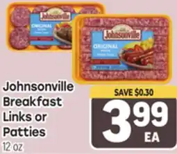 Tony’s Fresh Market Johnsonville Breakfast Links or Patties offer