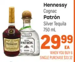 Tony’s Fresh Market Hennessy Cognac Patrón Silver Tequila offer