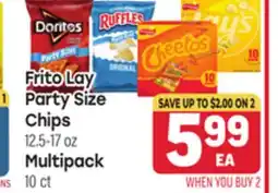 Tony’s Fresh Market Frito Lay Party Size Party Chips 12.5-17 oz Multipack 10 ct offer