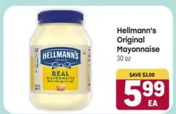 Tony’s Fresh Market Hellmann's Original Mayonnaise offer