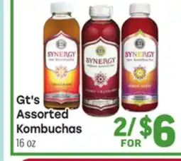 Tony’s Fresh Market Gt's Assorted Kombuchas offer