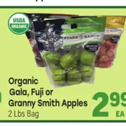 Tony’s Fresh Market Organic Gala, Fuji or Granny Smith Apples offer
