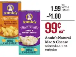Mariano's Annie's Natural Mac & Cheese offer