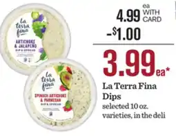 Mariano's La Terra Fina Dips offer